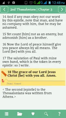 King James Bible (KJV Bible) w android App screenshot 0