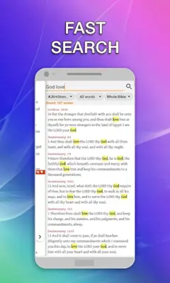 King James Bible (KJV Bible) w android App screenshot 2